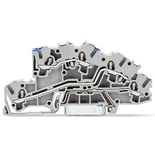 Set 10 bucati clema etajata 2.5mmp gri Wago 2003-7646